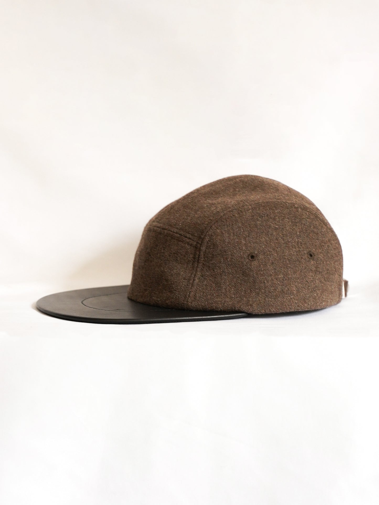 Leather Camp Cap