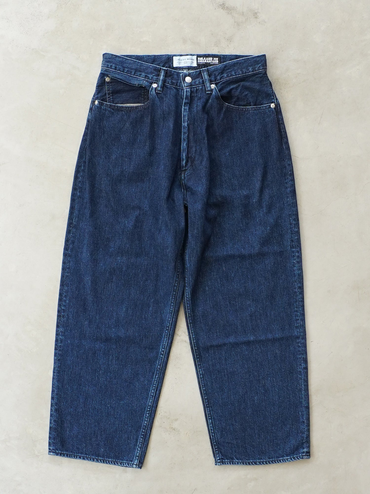 Relaxed fit 5-pocket washed denim