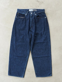 Relaxed fit 5-pocket washed denim