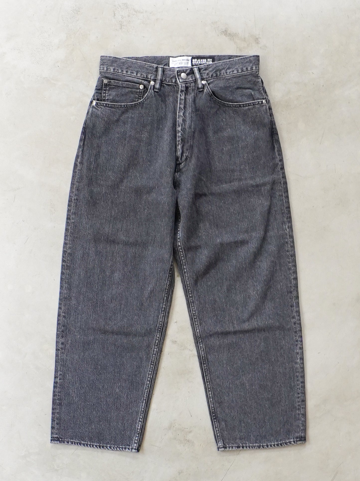 Relaxed fit 5 Pockets Denim Washed