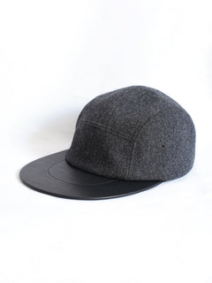 Leather Camp Cap