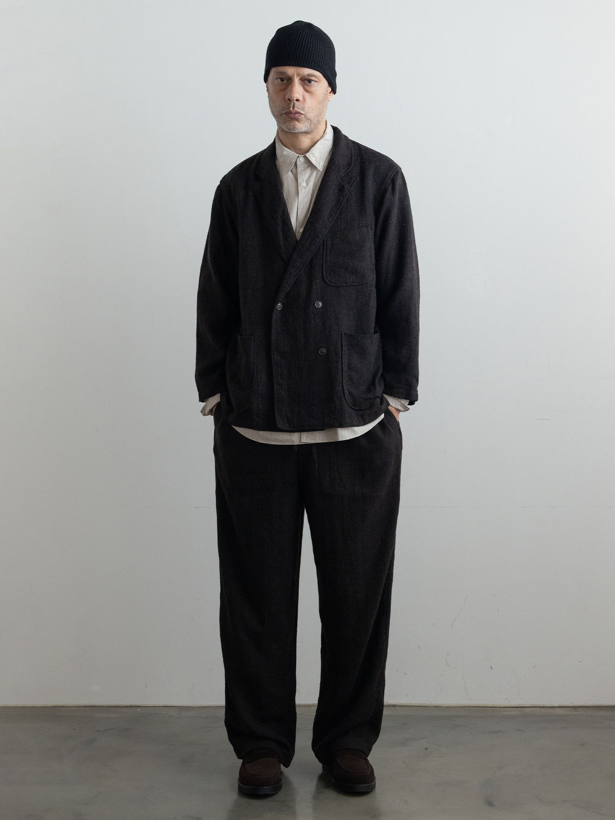 Linen Wool Easy Pants
