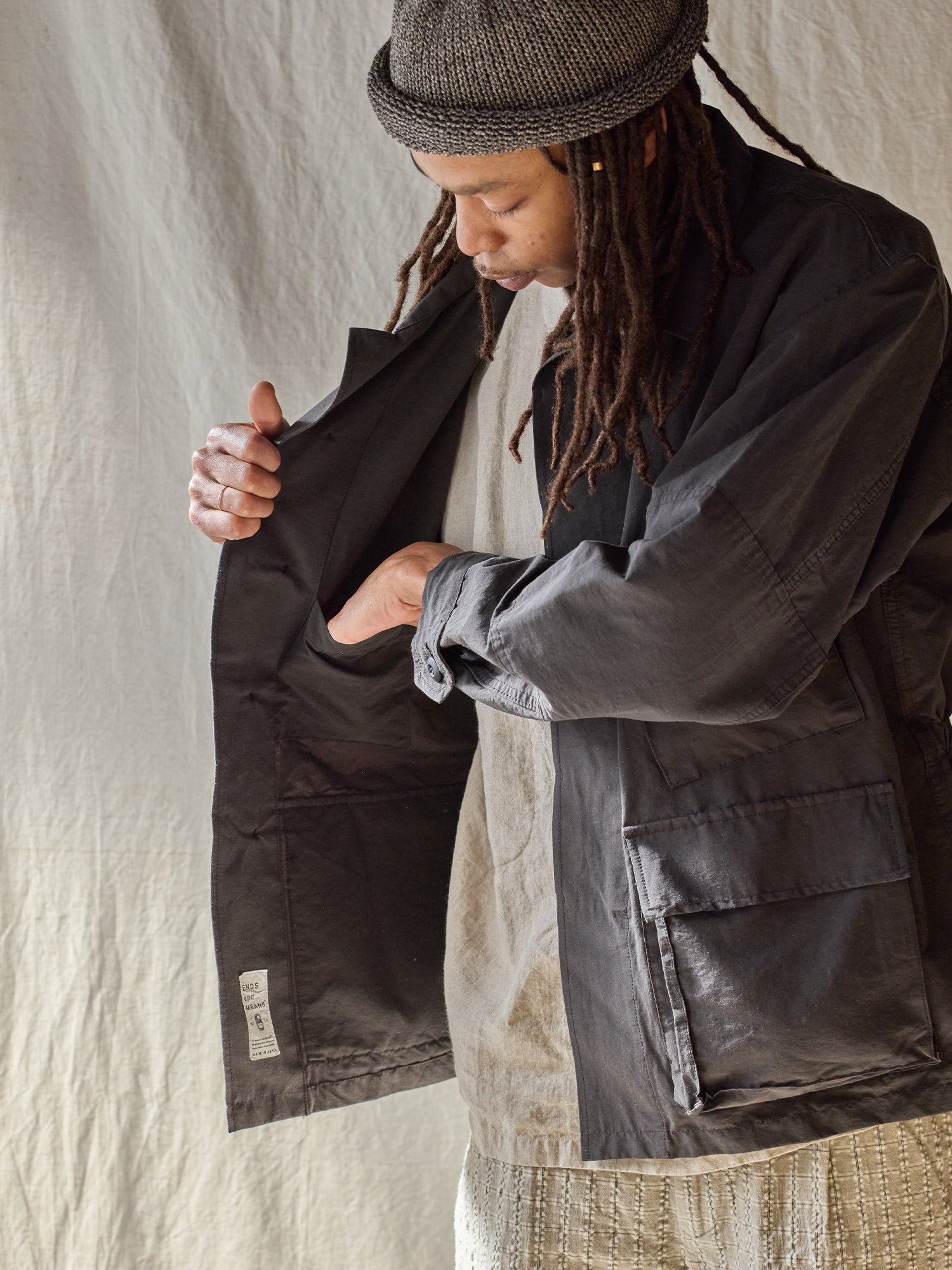 ENDS and MEANS BDU Shirts Jacket WALNUT ENDS and MEANS通販