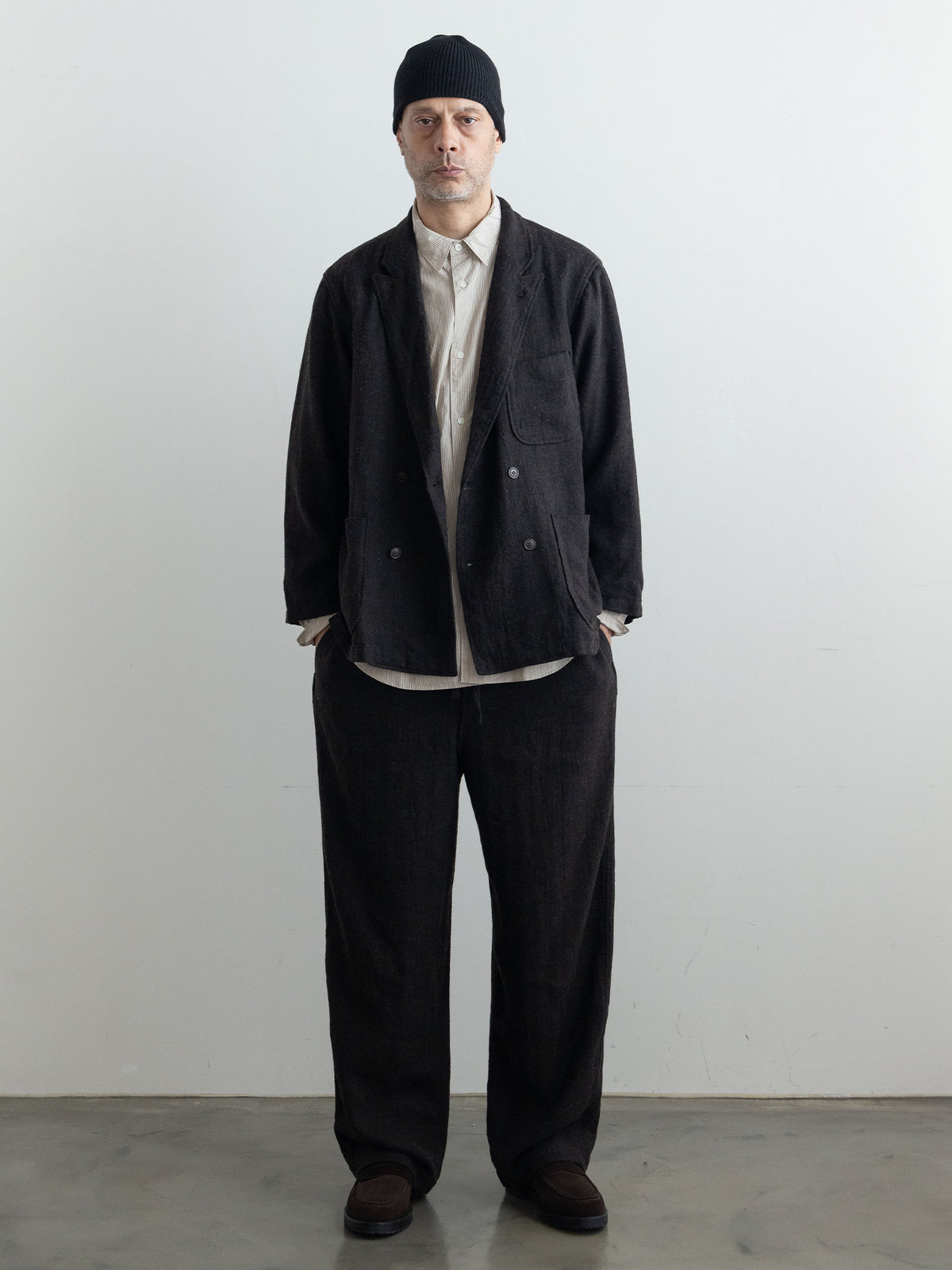 Linen Wool Easy Pants