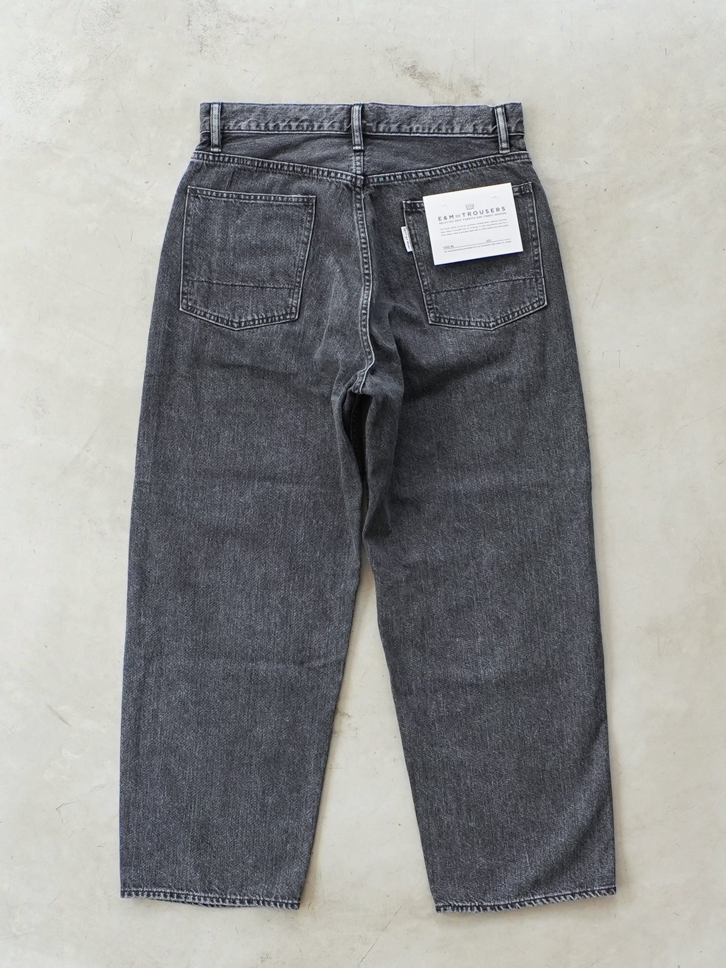 Relaxed fit 5 Pockets Denim Washed