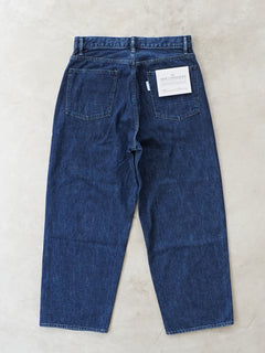 Relaxed fit 5-pocket washed denim