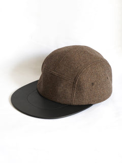 Leather Camp Cap