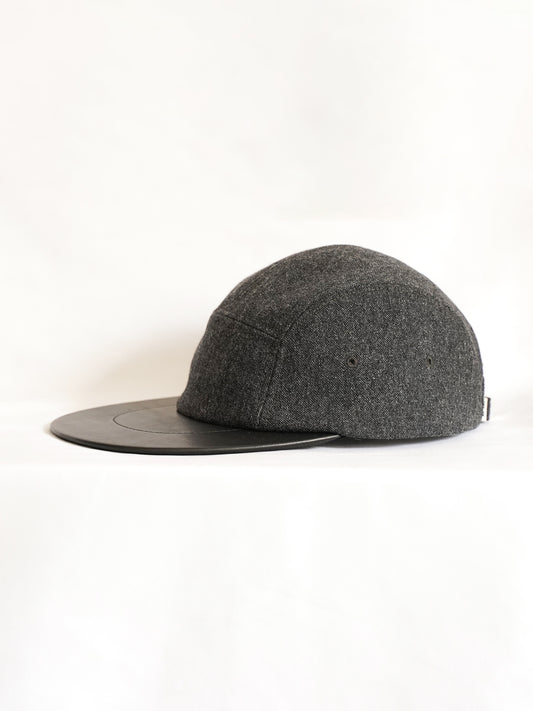 Leather Camp Cap