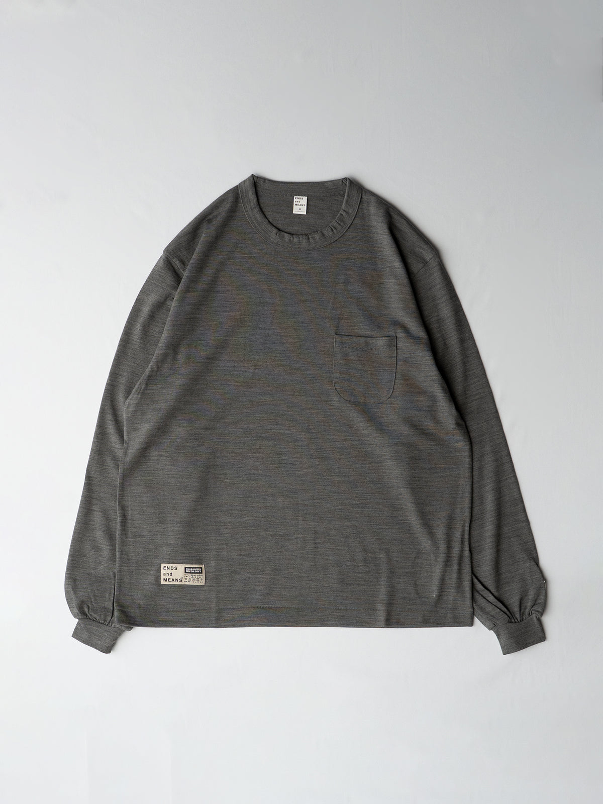 Merino Wool Pocket Long-Sleeve Tee