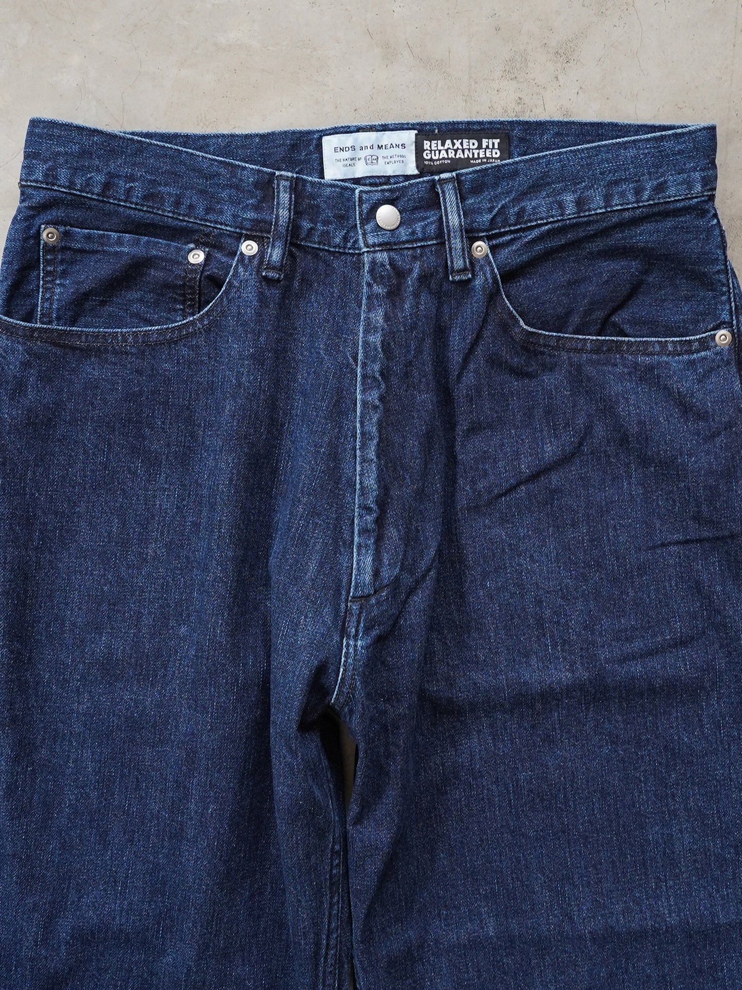 5 Pockets Denim Washed Indigo