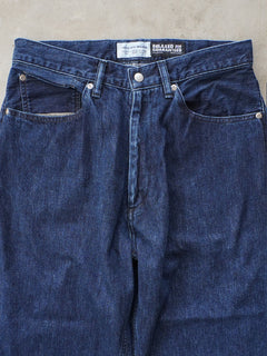Relaxed fit 5-pocket washed denim