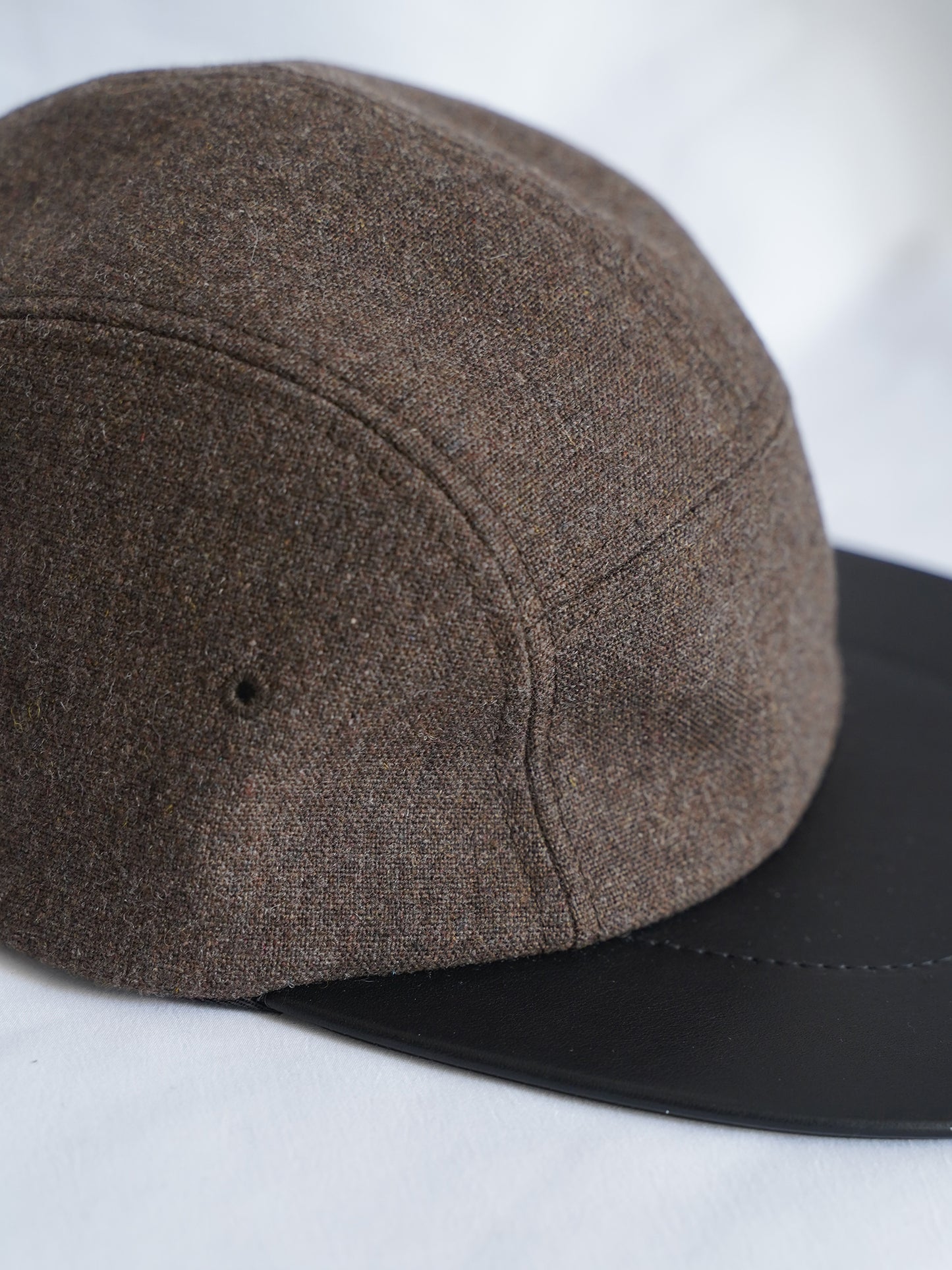 Leather Camp Cap