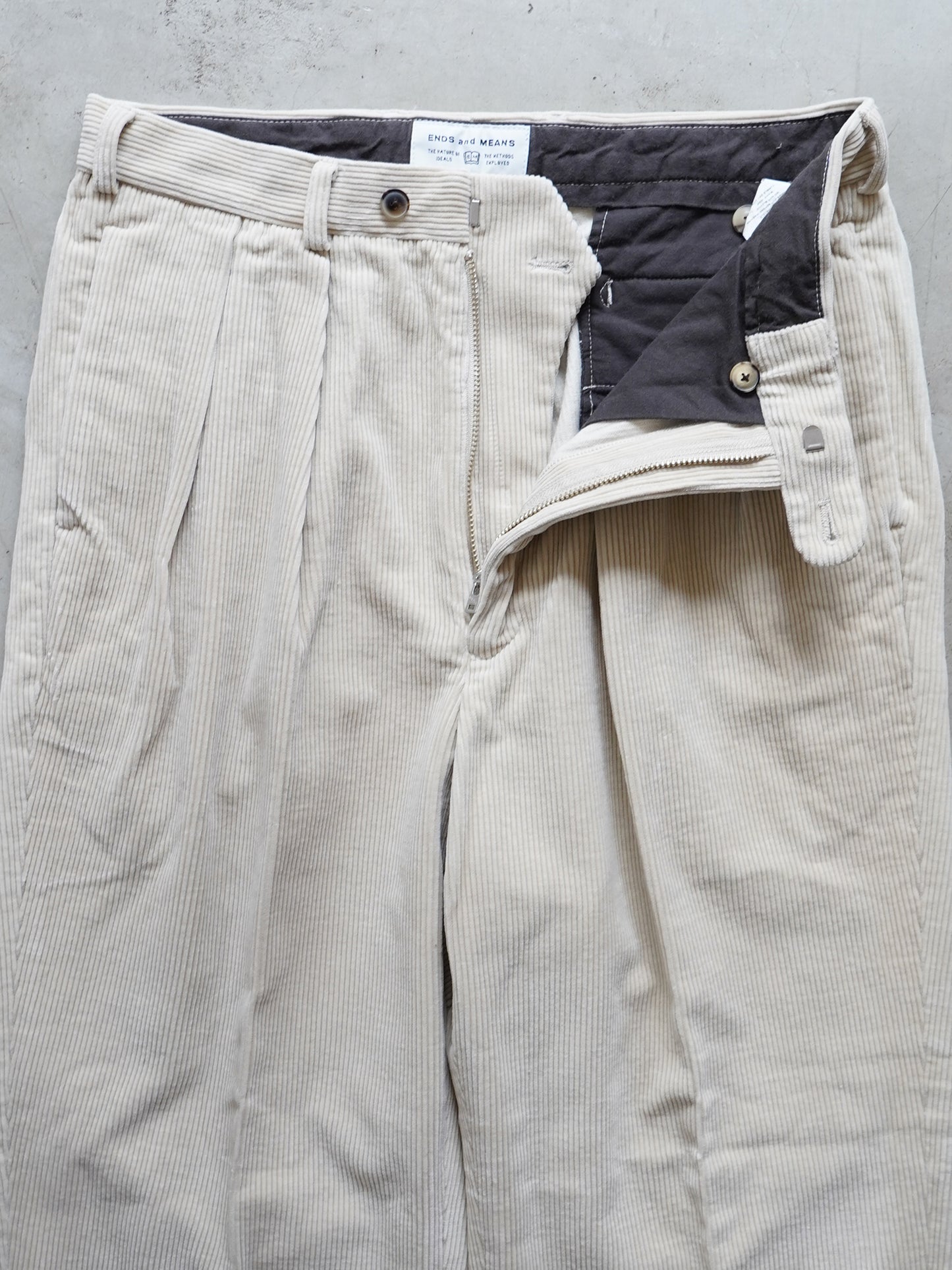 Grandpa Cord 2tuck Trousers