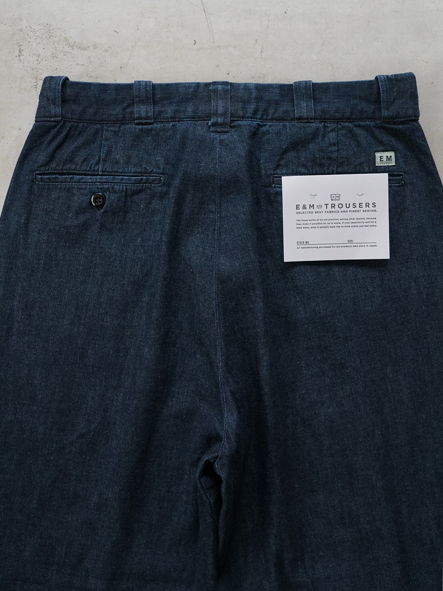 ENDS and MEANS Work Chino Indigo Denim – CUXTON HOUSE