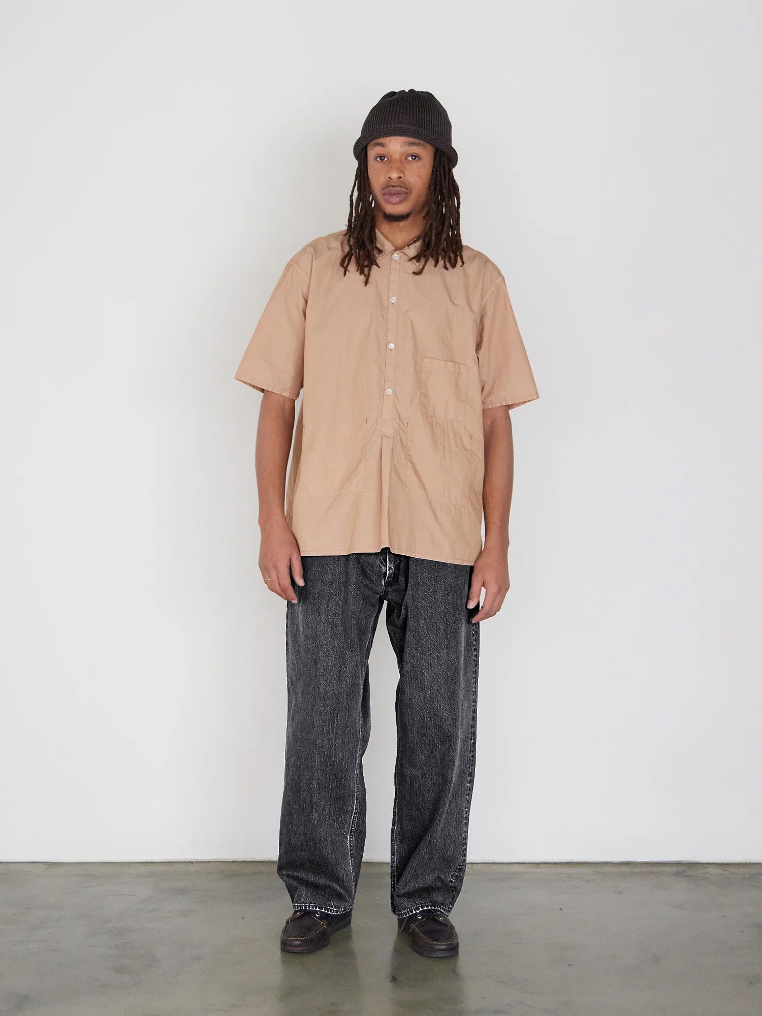 Relaxed fit 5-pocket washed denim