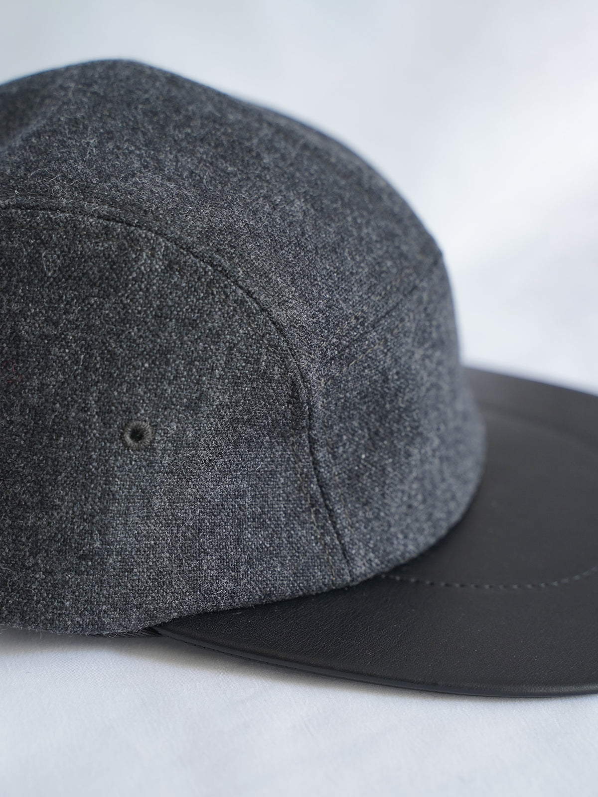 Leather Camp Cap