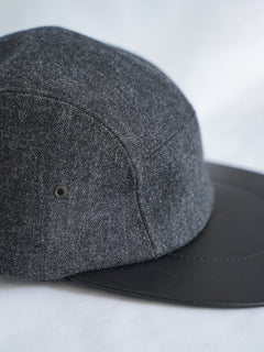 Leather Camp Cap