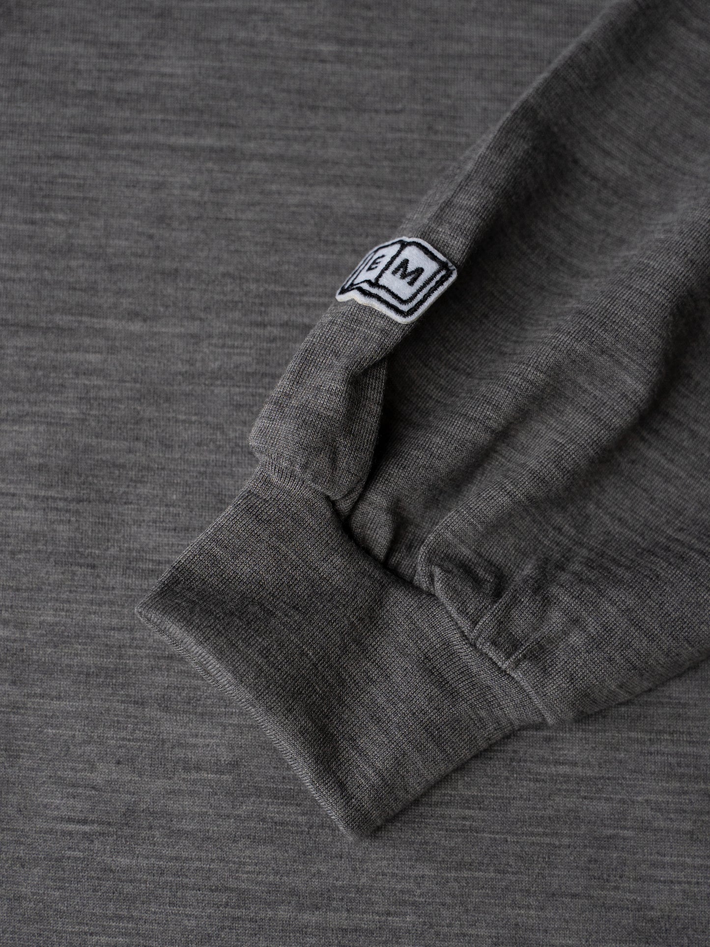 Merino Wool Pocket L/S Mock Neck Tee