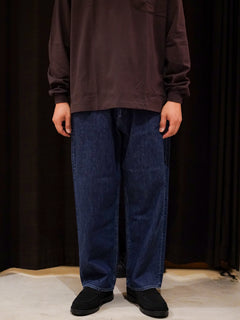 Relaxed fit 5-pocket washed denim