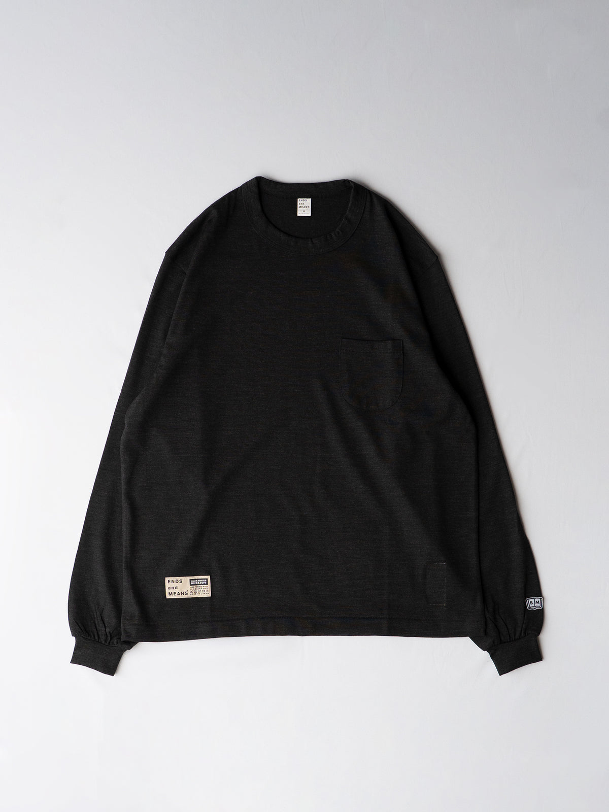 Merino Wool Pocket Long-Sleeve Tee