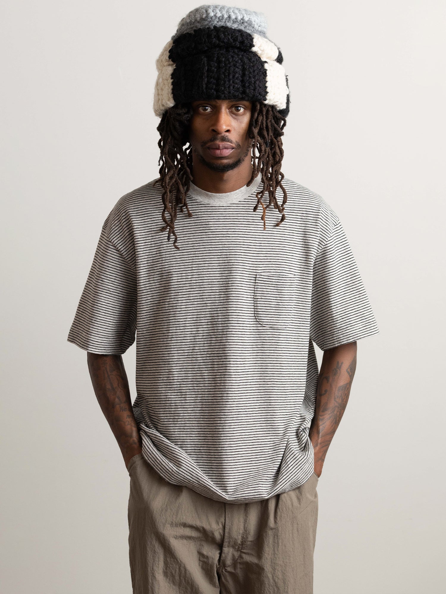 ENDS and MEANS Horizontal Striped Pocket Tee – CUXTON HOUSE