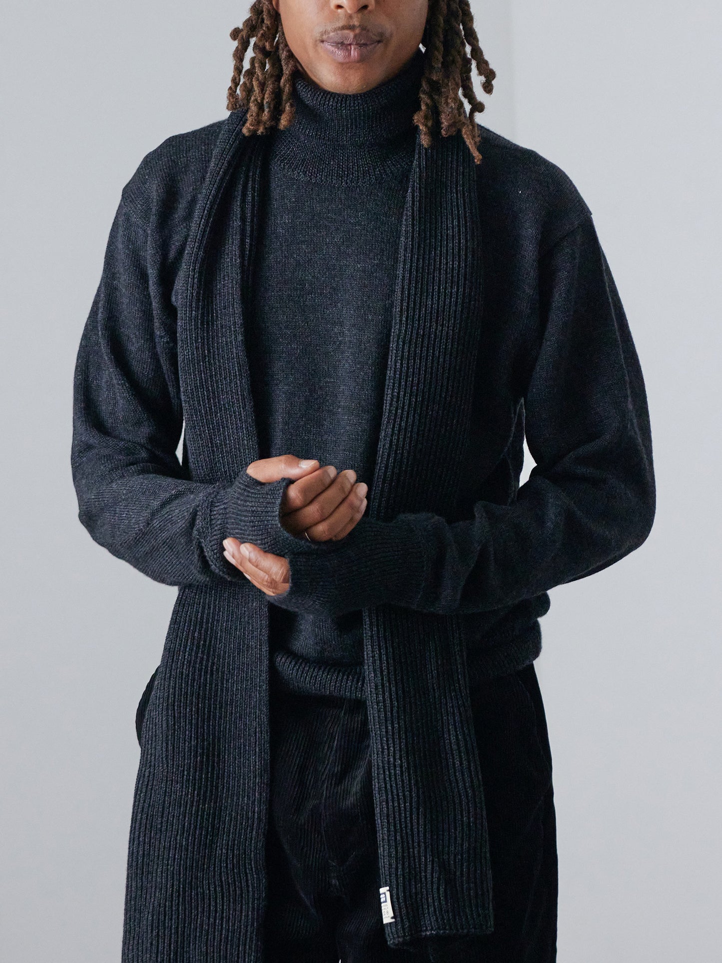 Merino Wool Turtle Neck Knit