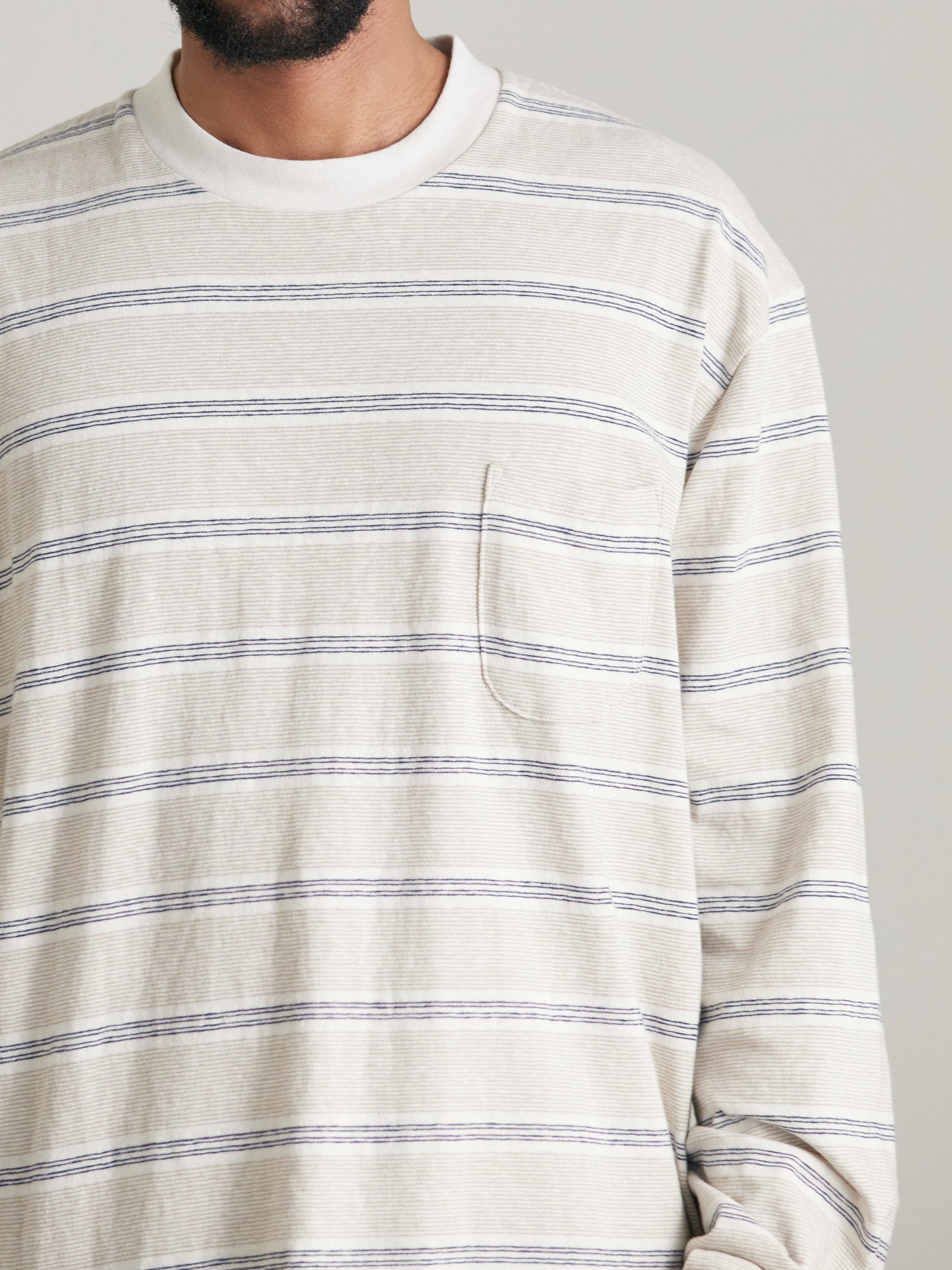 Ends and MeansHorizontal Stripe LS Tee-