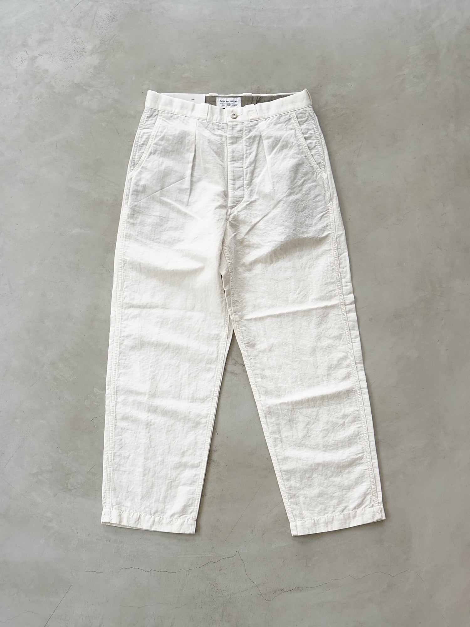 ENDS and MEANS army chino pant S ホワイト-