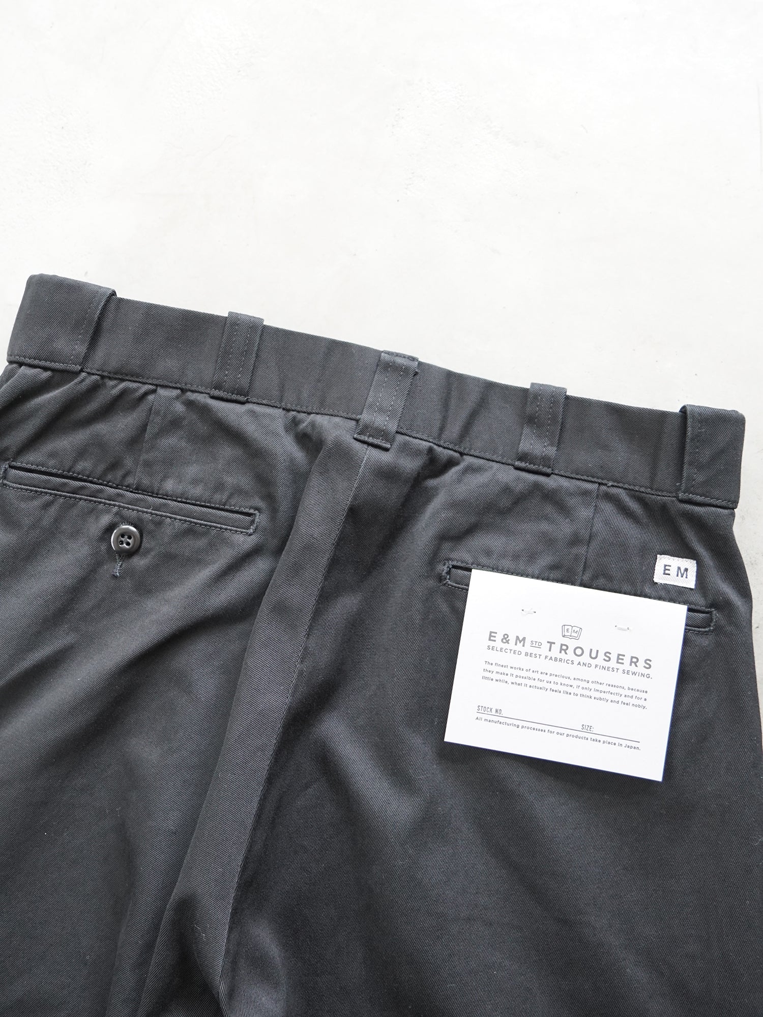 Work Chino Black 23A/W