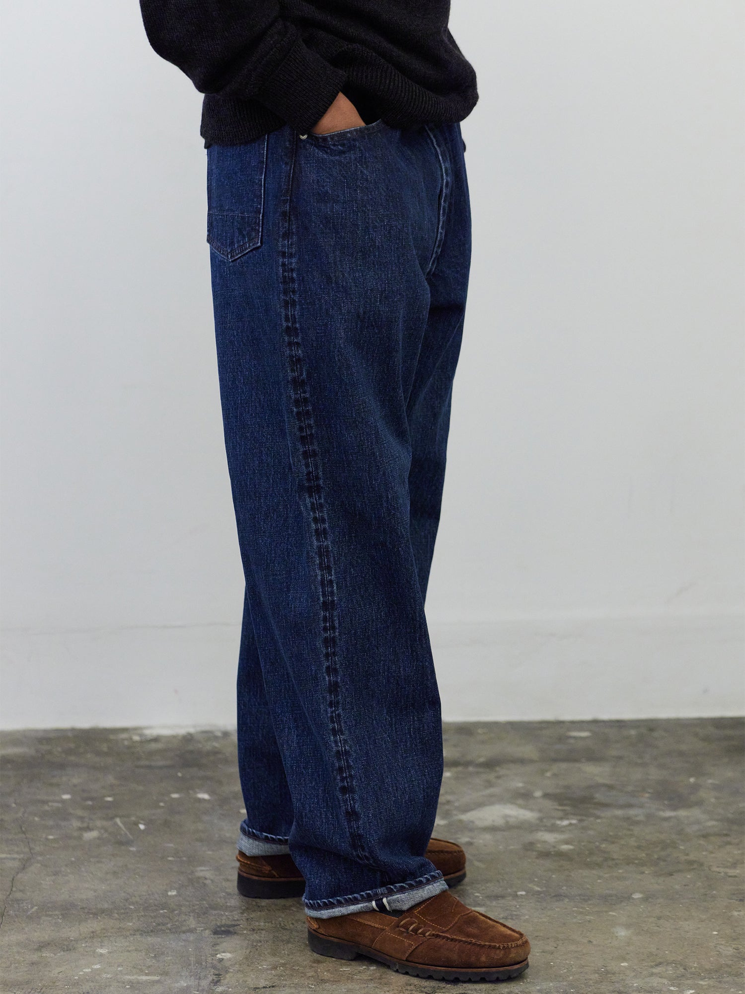 5 Pockets Denim Washed Indigo